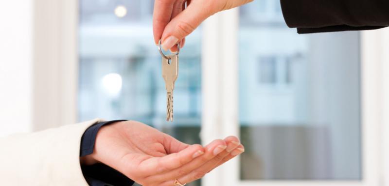 Handing over keys to your new home!